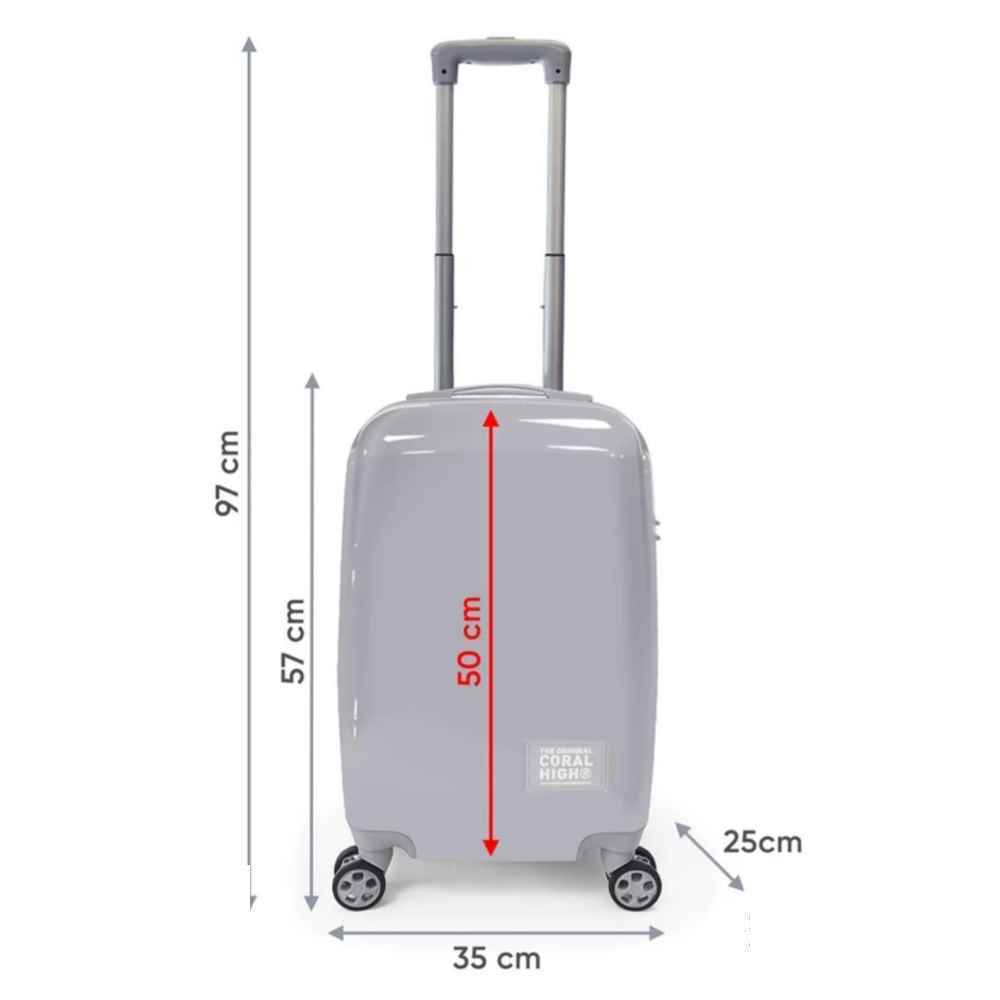 چمدان چرخ دار پلی کربنات کابین سایز34*24*24یایگان کد16536