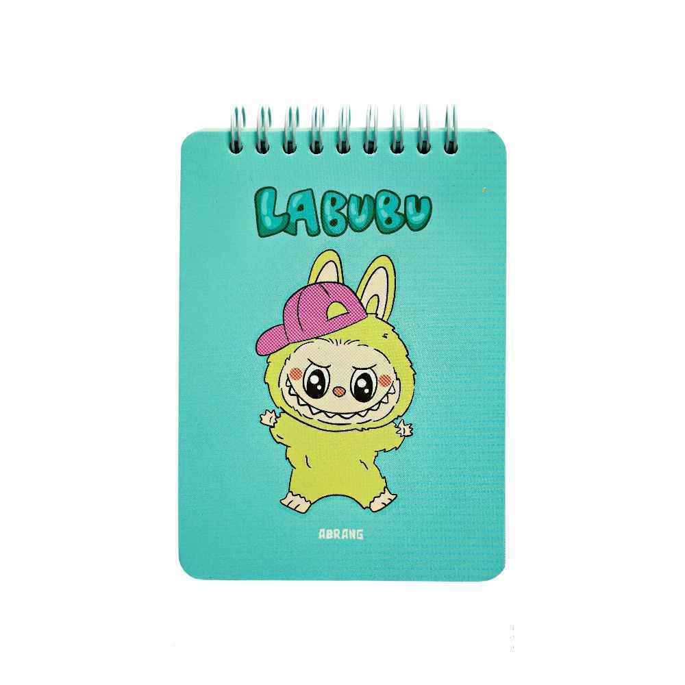 دفتریادداشت100بگ10*14سیم ازبالا آبرنگ سری یادداشت های روزانه من(طرح لبوبو- کرومی) کدA036