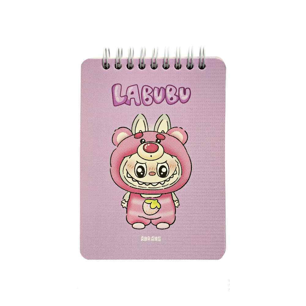 دفتریادداشت100بگ10*14سیم ازبالا آبرنگ سری یادداشت های روزانه من(طرح لبوبو- کرومی) کدA036