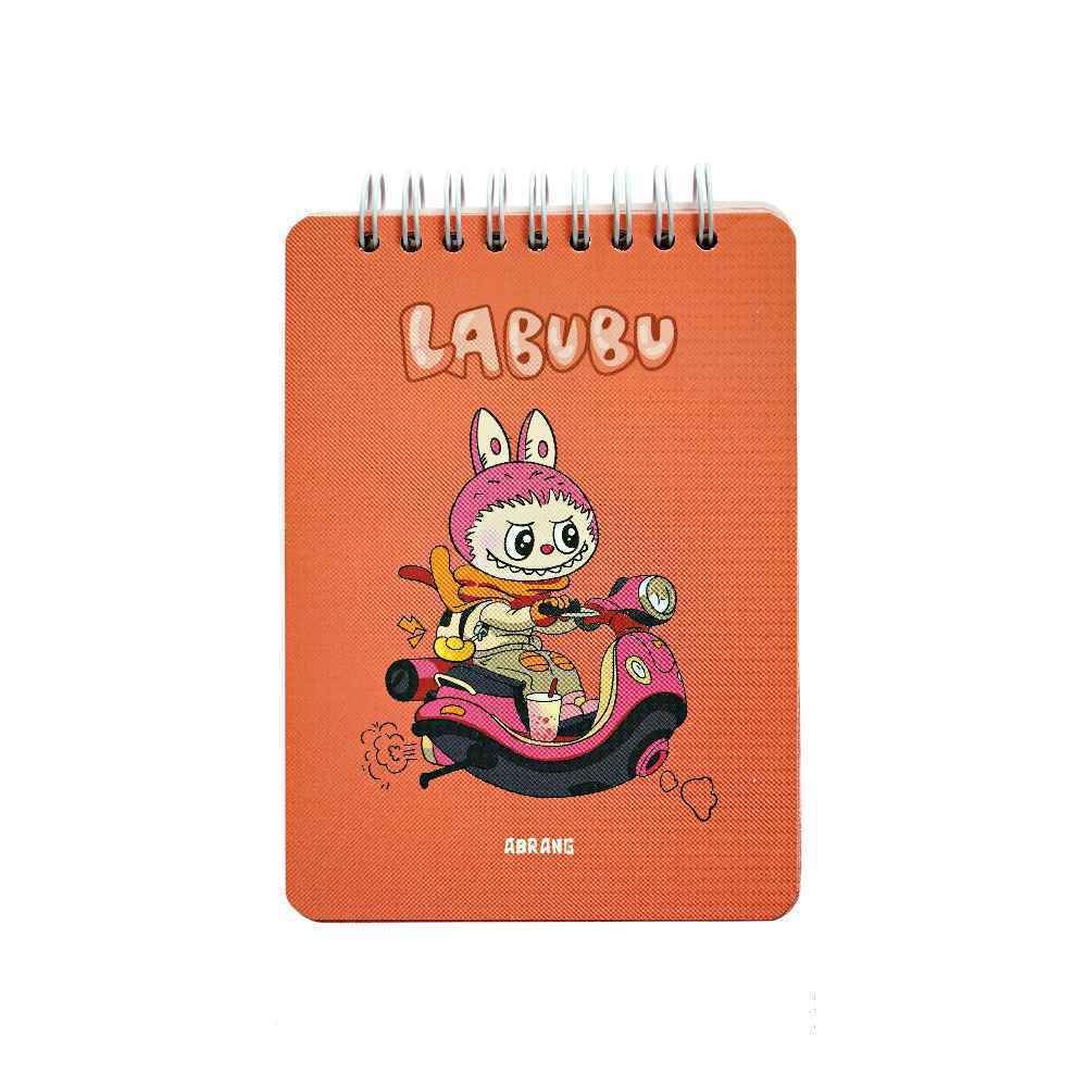 دفتریادداشت100بگ10*14سیم ازبالا آبرنگ سری یادداشت های روزانه من(طرح لبوبو- کرومی) کدA036