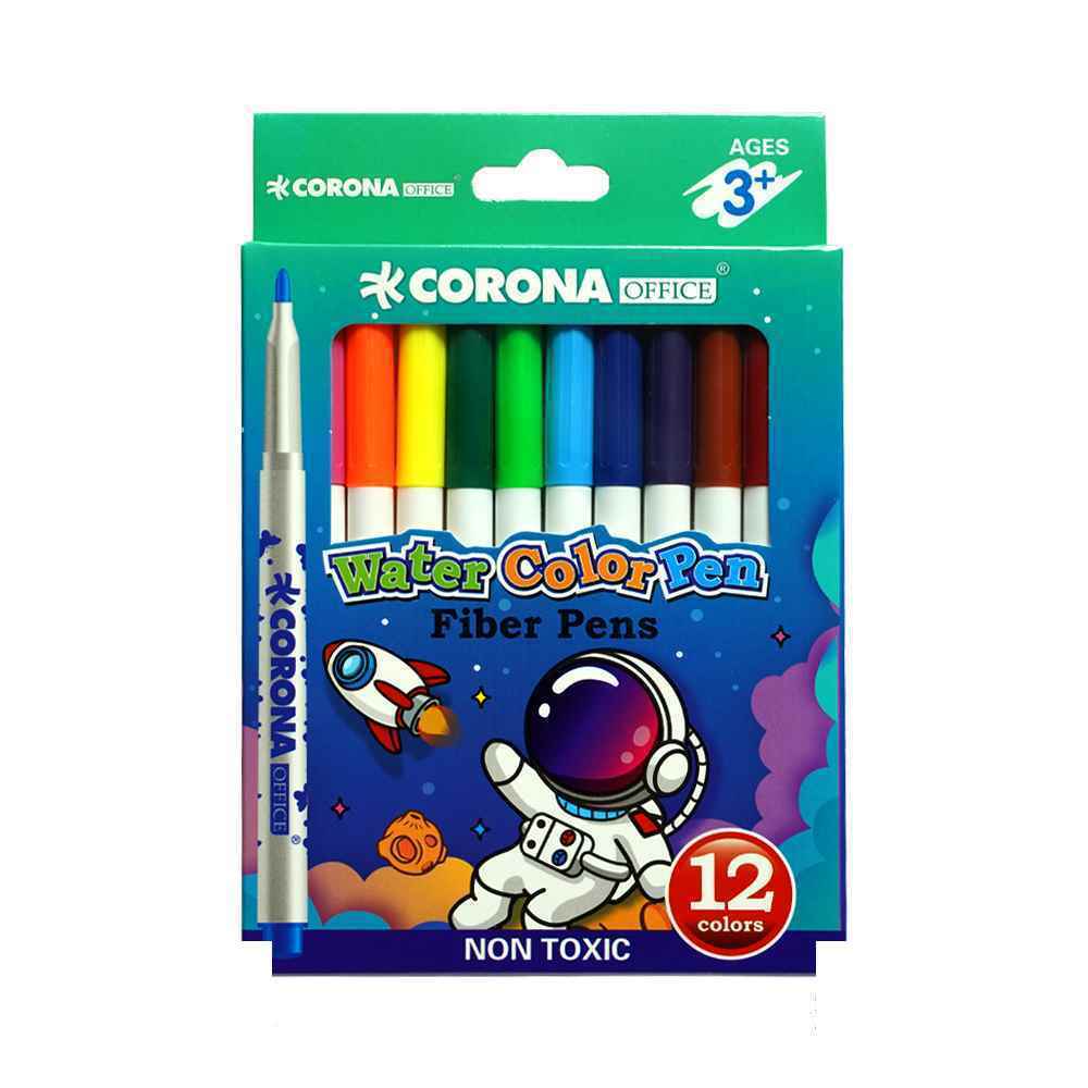 ماژیک نقاشی12رنگ جعبه مقوایی کرونا کدWH6996-12