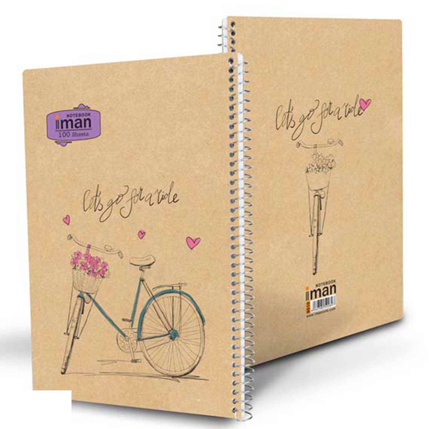 دفتر100برگ کد9510ایمان گلاسه طرح کرافت