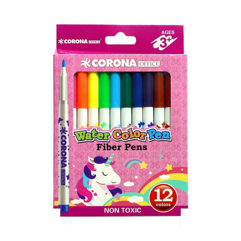 ماژیک نقاشی12رنگ جعبه مقوایی کرونا کدWH6996-12